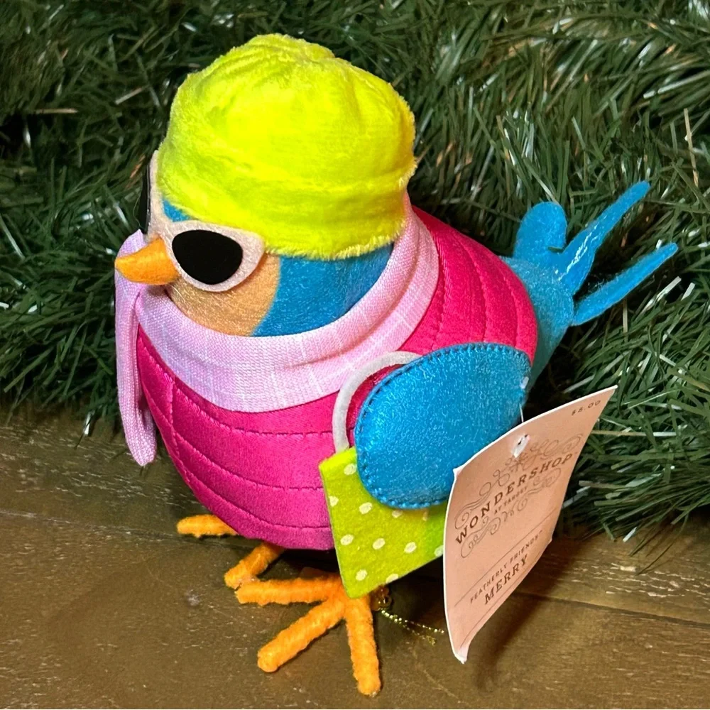 Featherly Friends MERRY Bird 2024 Target Wondershop 6.5” Tall  New